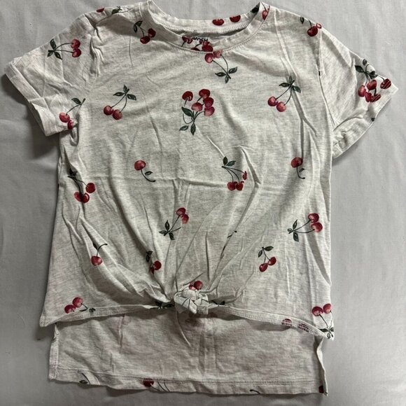 OshKosh B'gosh - short sleeve T-shirt with decorative tie in the front - Picture 1 of 4